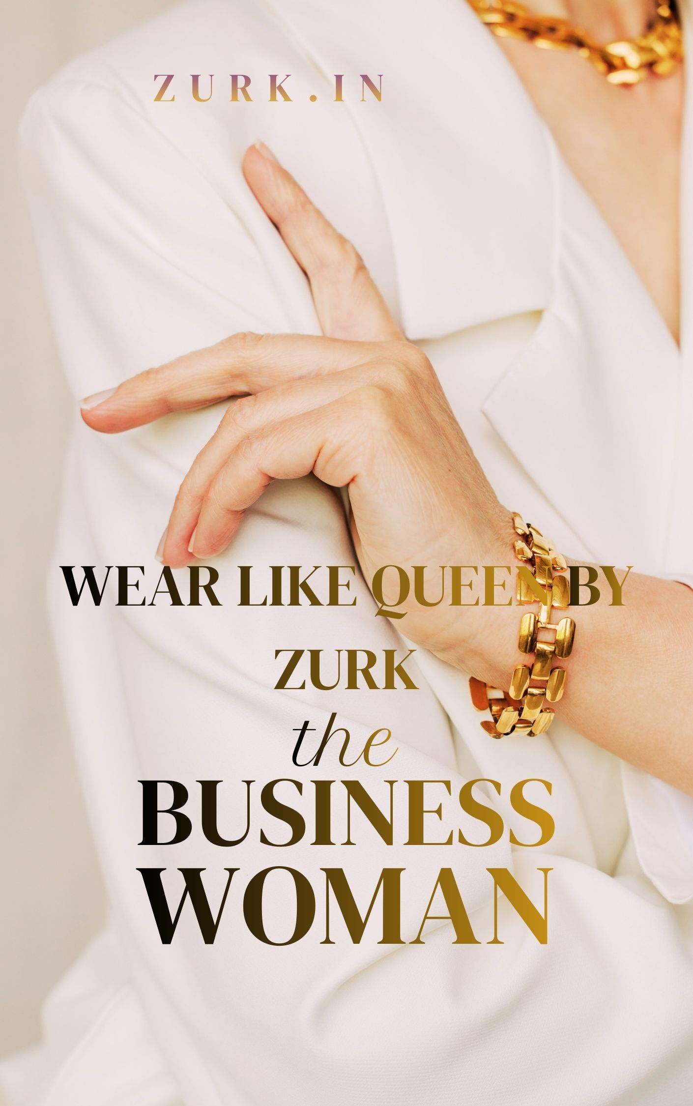 Beige Minimalist Business Woman Book Cover