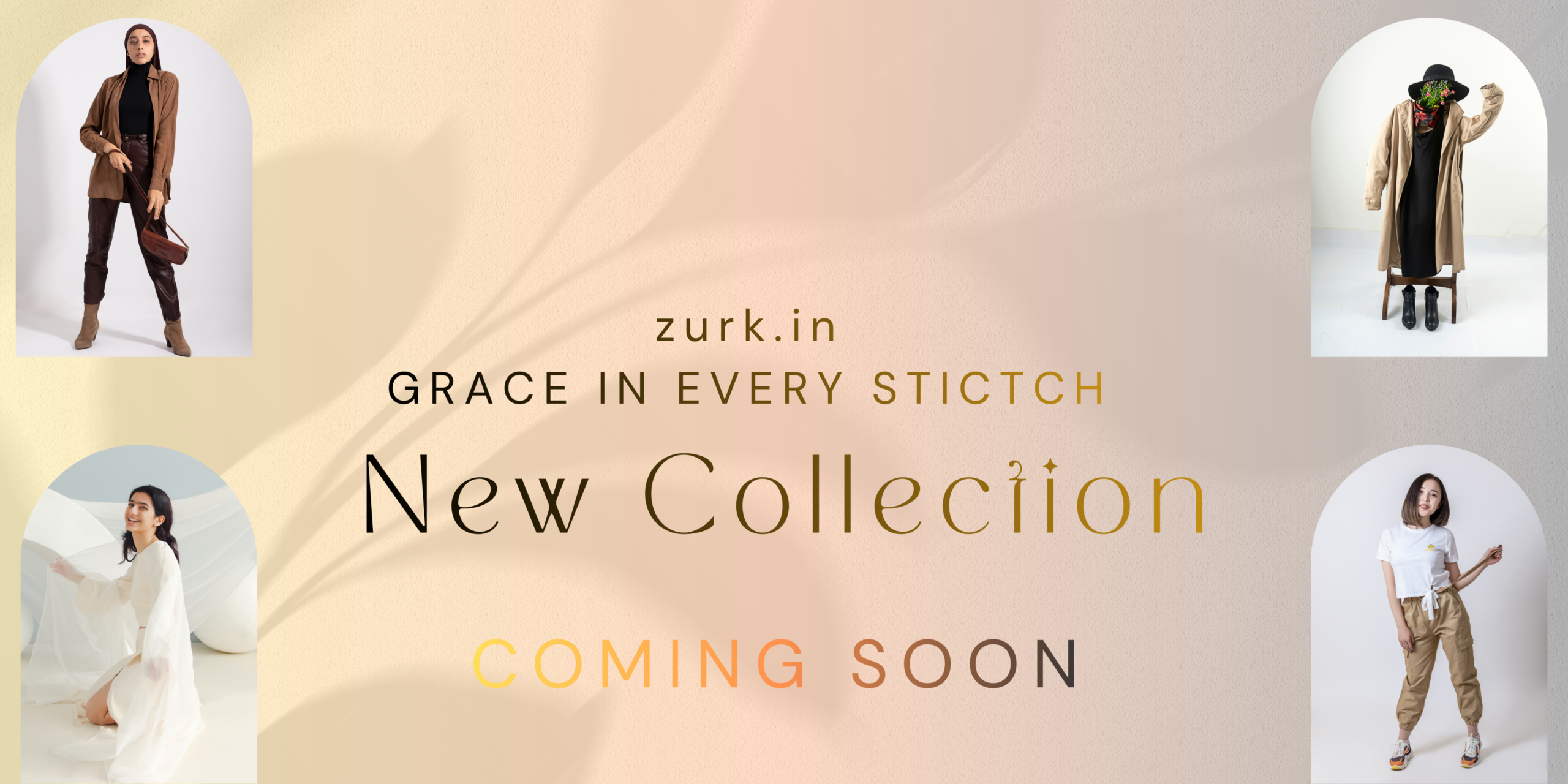 Gray Minimalist New Collection Banner